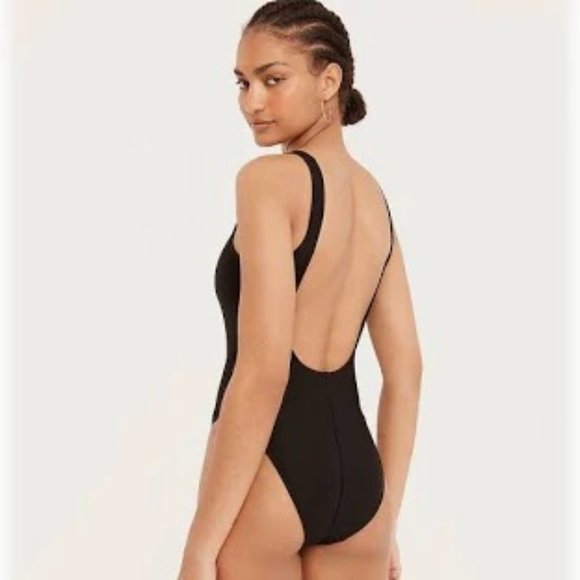 Resort Wear! J. Crew Ribbed Squareneck Swimsuit - Picture 5 of 7